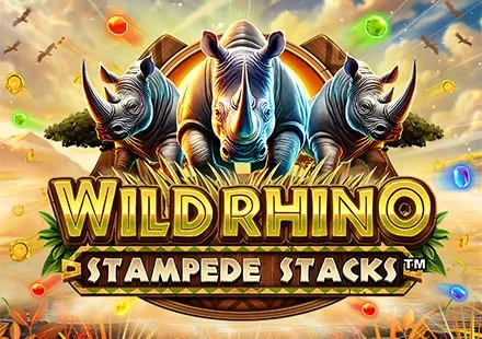 Wild Rhino Stampede Stacks™ screenshot